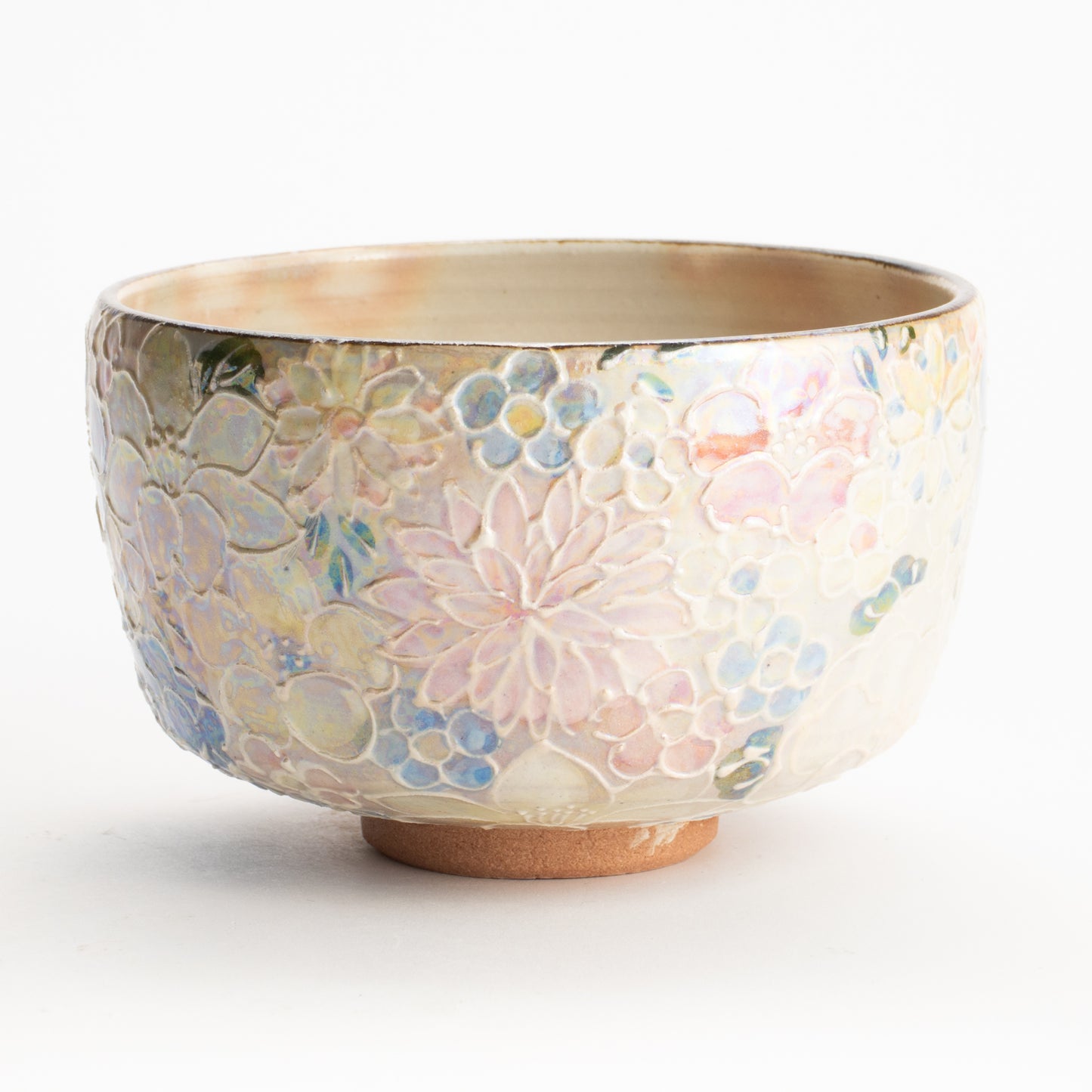 抹茶碗　ラスター彩 花詰　俊山窯 KOTOPOTTER