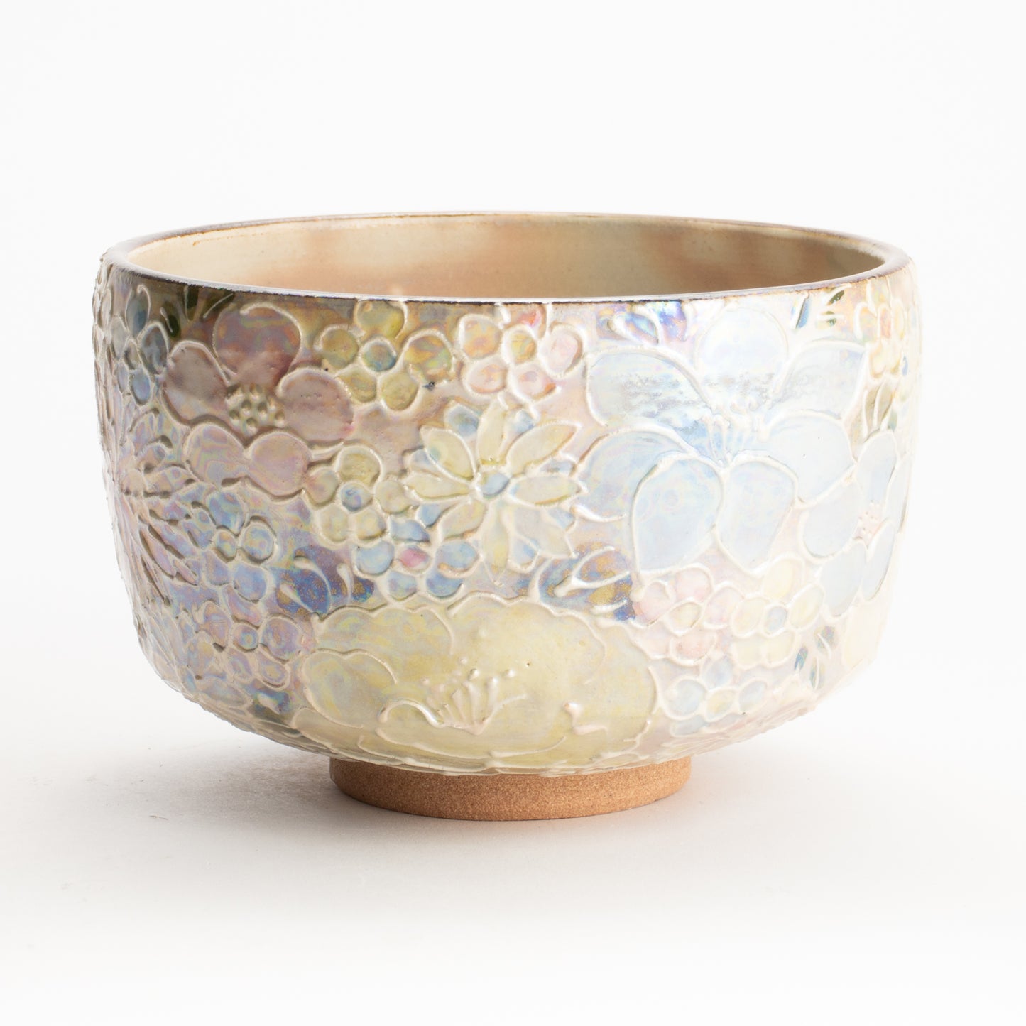 抹茶碗　ラスター彩 花詰　俊山窯 KOTOPOTTER