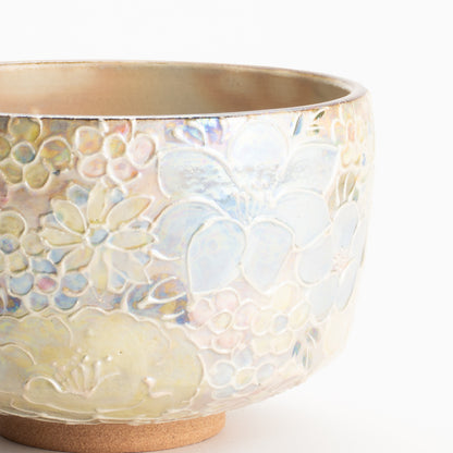 抹茶碗　ラスター彩 花詰　俊山窯 KOTOPOTTER