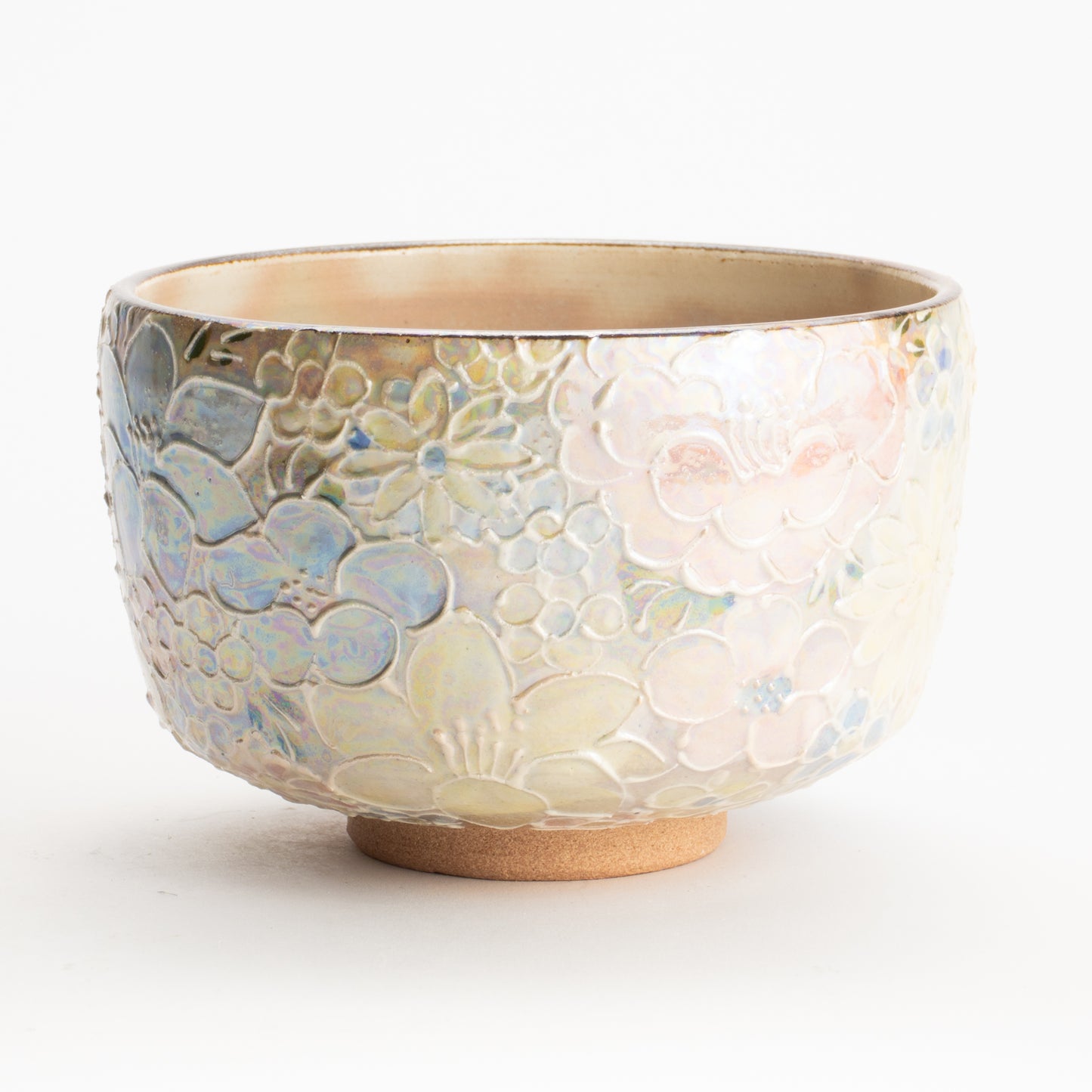 抹茶碗　ラスター彩 花詰　俊山窯 KOTOPOTTER