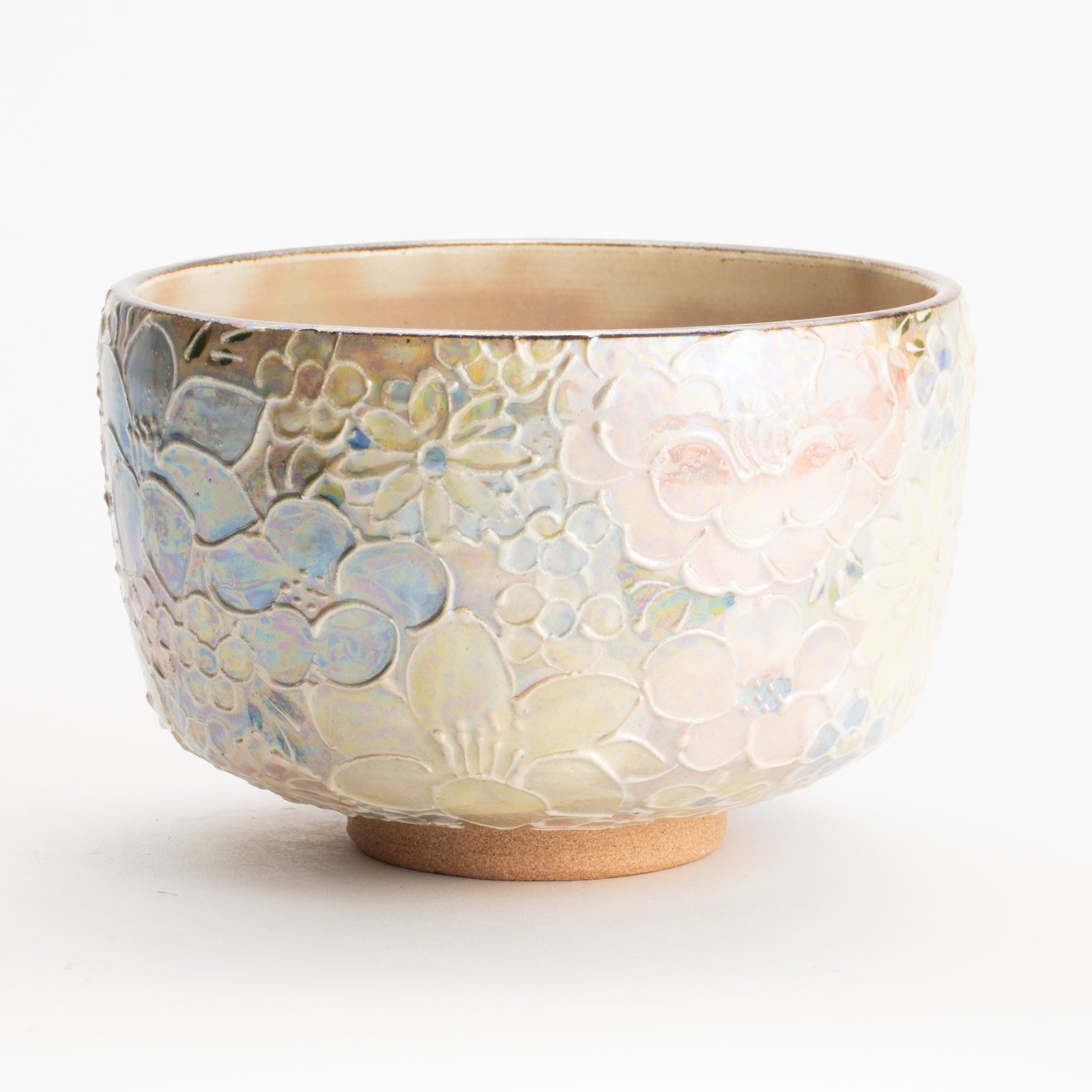 抹茶碗　ラスター彩 花詰　俊山窯 KOTOPOTTER