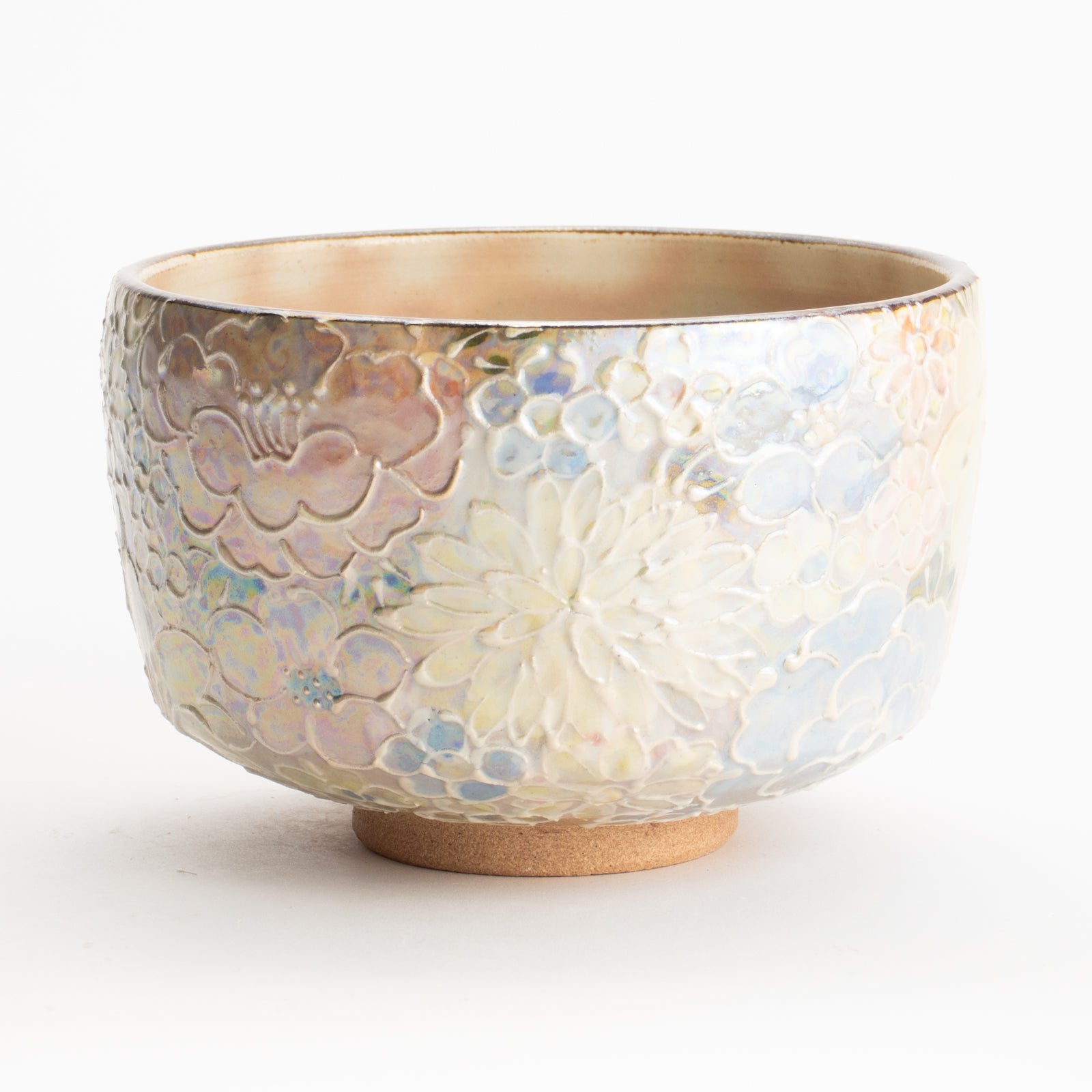 抹茶碗　ラスター彩 花詰　俊山窯 KOTOPOTTER