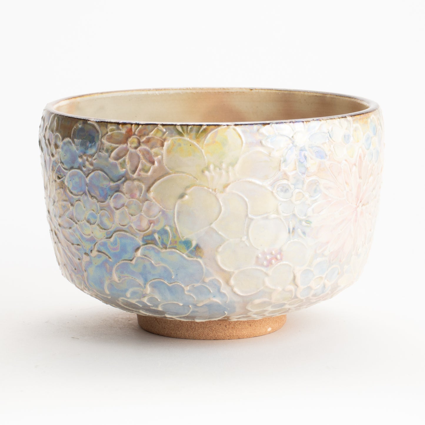 抹茶碗　ラスター彩 花詰　俊山窯 KOTOPOTTER