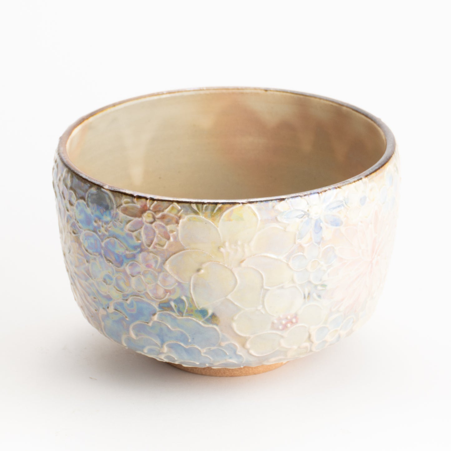 抹茶碗　ラスター彩 花詰　俊山窯 KOTOPOTTER