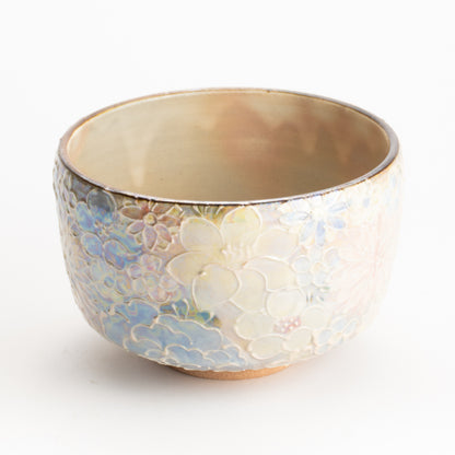 抹茶碗　ラスター彩 花詰　俊山窯 KOTOPOTTER