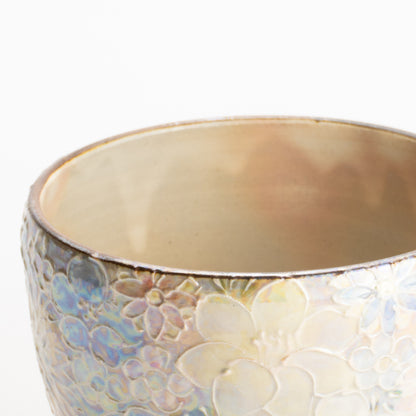 抹茶碗　ラスター彩 花詰　俊山窯 KOTOPOTTER