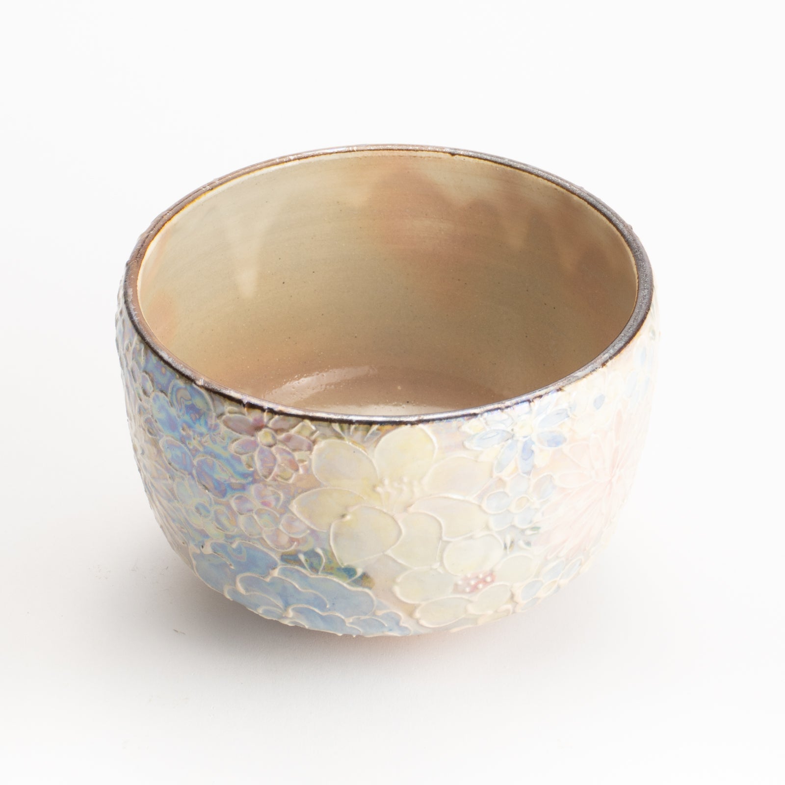 抹茶碗　ラスター彩 花詰　俊山窯 KOTOPOTTER