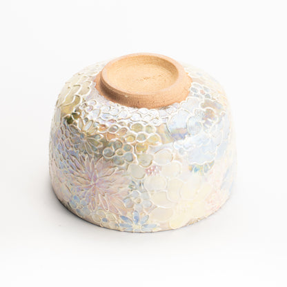 抹茶碗　ラスター彩 花詰　俊山窯 KOTOPOTTER
