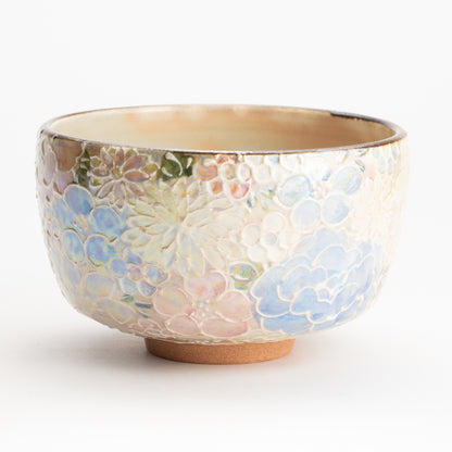 抹茶碗　ラスター彩 花詰　俊山窯 KOTOPOTTER