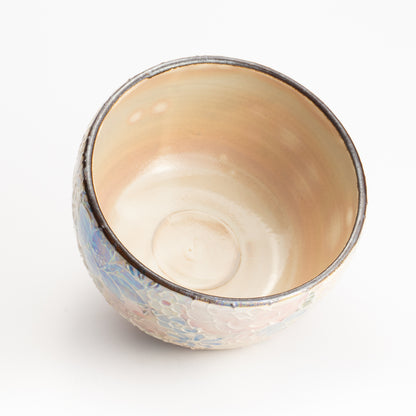 抹茶碗　ラスター彩 花詰　俊山窯 KOTOPOTTER