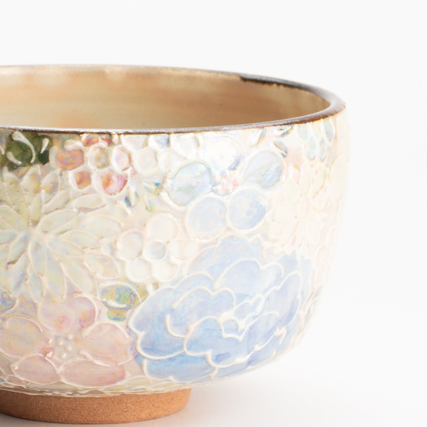 抹茶碗　ラスター彩 花詰　俊山窯 KOTOPOTTER