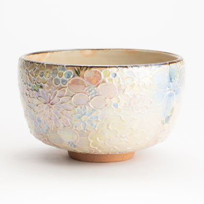 抹茶碗　ラスター彩 花詰　俊山窯 KOTOPOTTER