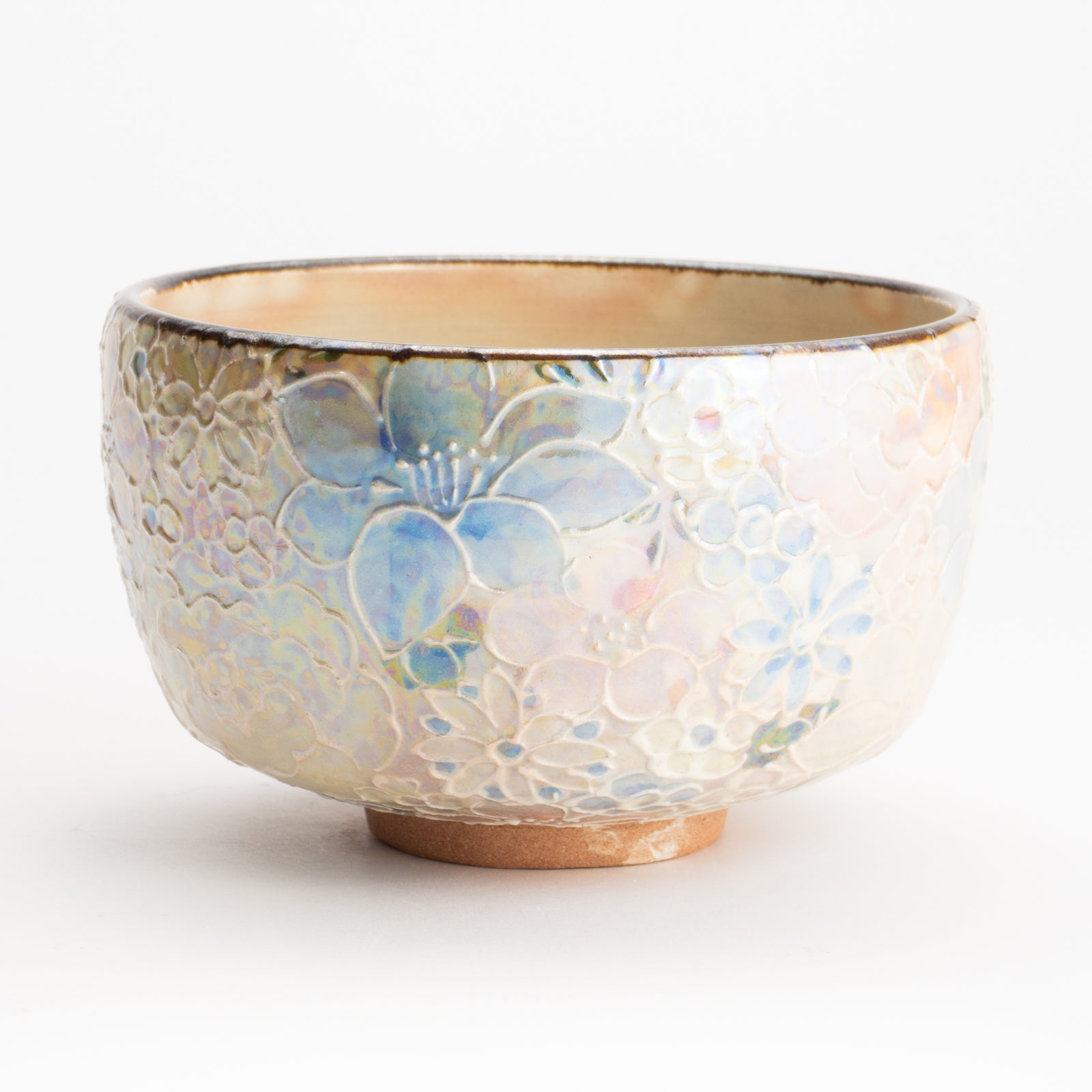 抹茶碗　ラスター彩 花詰　俊山窯 KOTOPOTTER