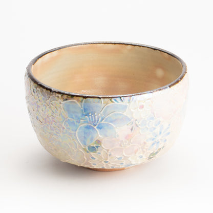 抹茶碗　ラスター彩 花詰　俊山窯 KOTOPOTTER