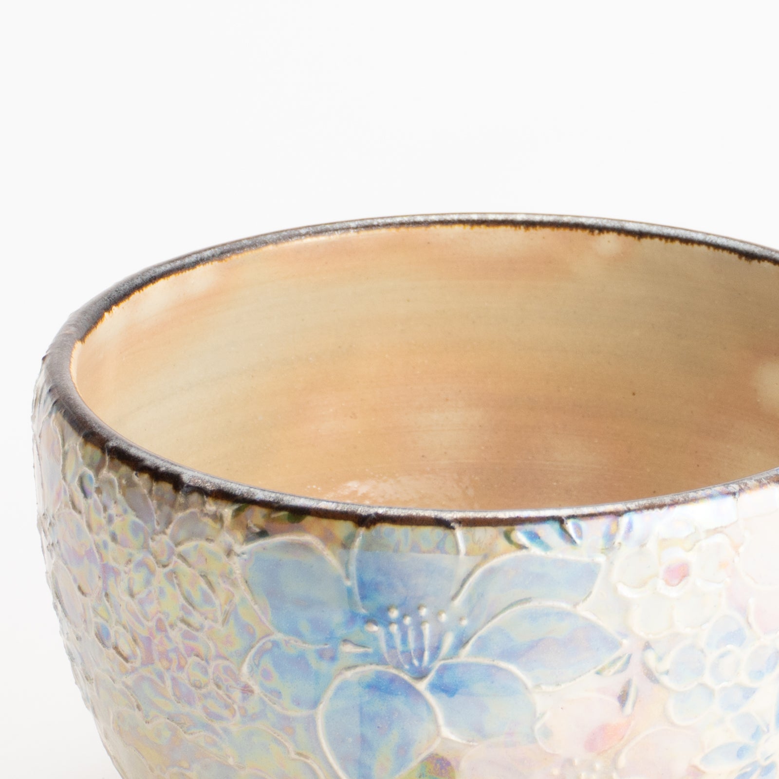 抹茶碗　ラスター彩 花詰　俊山窯 KOTOPOTTER