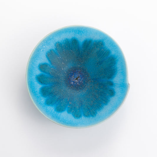 平鉢　碧彩結晶釉　岩華窯 高木竜太 - Handcrafted Japanese pottery from Kyoto - Kyo ware / Kiyomizu ware.
