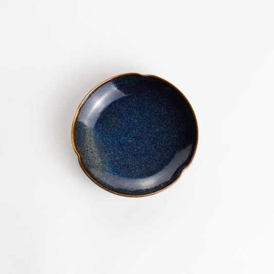 豆皿　均窯釉　長元宏 - Handcrafted Japanese pottery from Kyoto - Kyo ware / Kiyomizu ware.