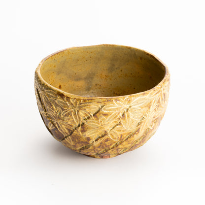 抹茶碗　イラボ金彩"楓図"A　俊山窯 KOTOPOTTER