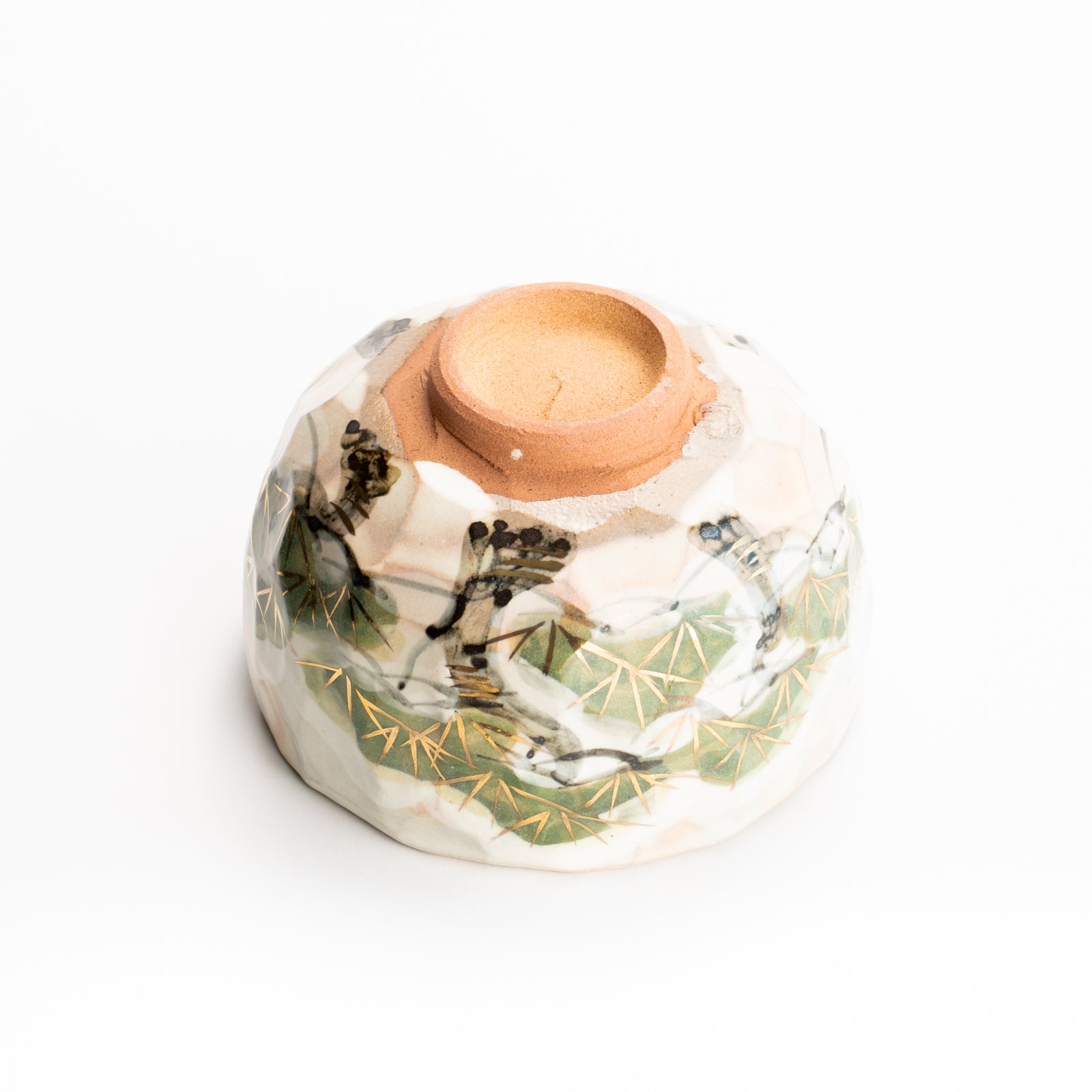 抹茶碗　雪松図 B　俊山窯 KOTOPOTTER