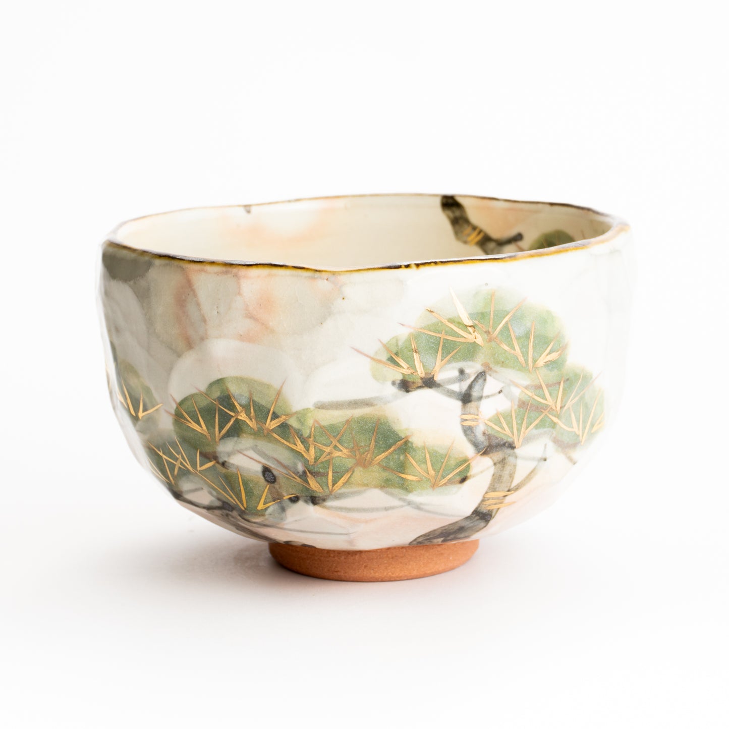 抹茶碗　雪松図 B　俊山窯 KOTOPOTTER