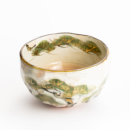 抹茶碗　雪松図 B　俊山窯 KOTOPOTTER