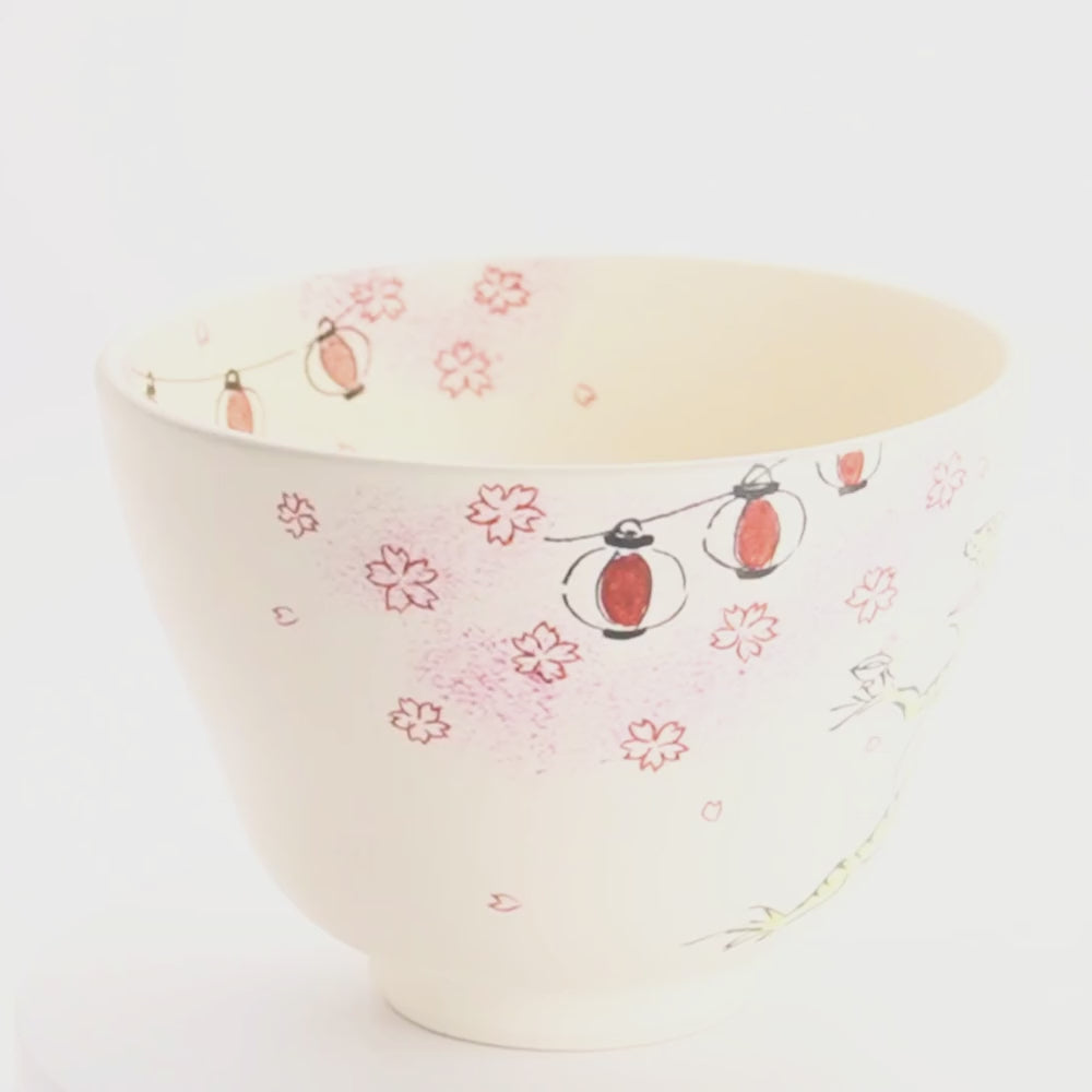 京都 清水焼】抹茶碗 鳥獣戯画「春の宴」 宗絢｜コトポッター