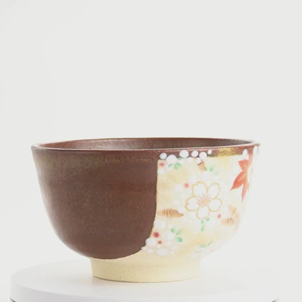 FB03⑤ 雲錦　茶碗　作者不明 FB03⑤ 雲錦茶碗作者不明