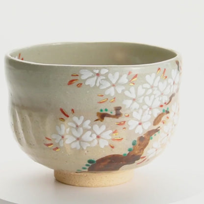 抹茶碗　乾山 桜　昇