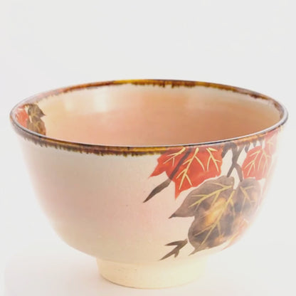 抹茶碗　蔦の絵　安徳