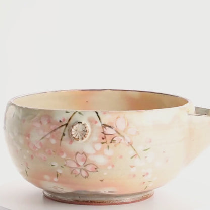 【清水焼】片口　桜　俊山窯