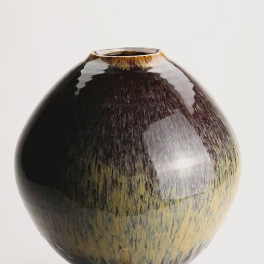 京都 清水焼】花瓶 天目 桶谷洋｜コトポッター