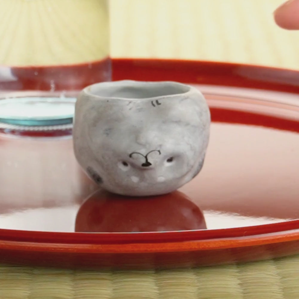 京都 清水焼】ぐい呑 中村芳中「仔犬」 I shima. ｜コトポッター