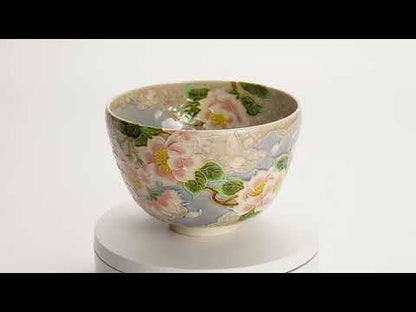 Matcha Bowl - Pale Purple “Cherry Blossoms and Clouds” by Ichinyo