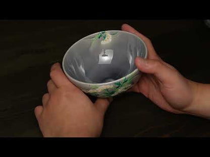 抹茶碗　淡紫交趾 "藤袴"　一如