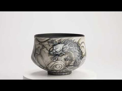 Matcha Bowl - “Azure Dragon” by Aki Takahashi