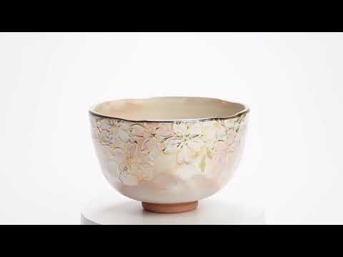 京都 清水焼】抹茶碗 ラスター彩 桜絵 俊山窯｜コトポッター