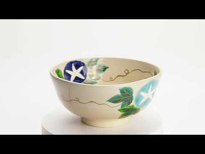 抹茶碗(合)　色絵朝顔　花光山窯