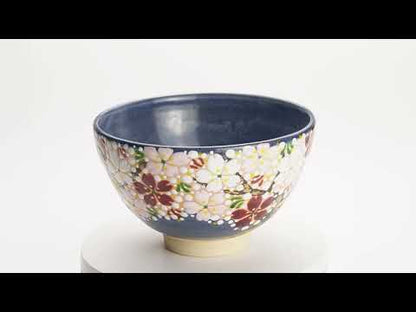 抹茶碗　夜桜　花光山窯