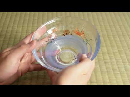 Glass Matcha Bowl – Freshwater Crab by Kaihou