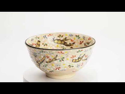 抹茶碗　満開桜　花光山窯