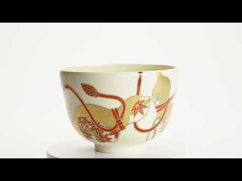 京都清水烧抹茶碗仁清写六葫芦｜陶乐｜KOTOPOTTER