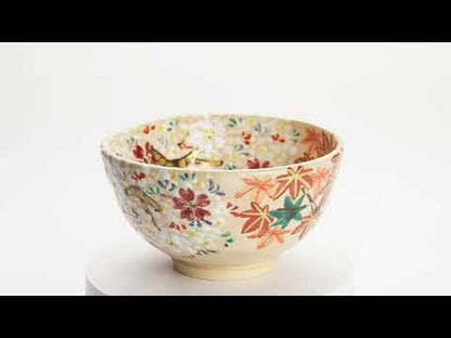 抹茶碗　雲錦　花光山窯