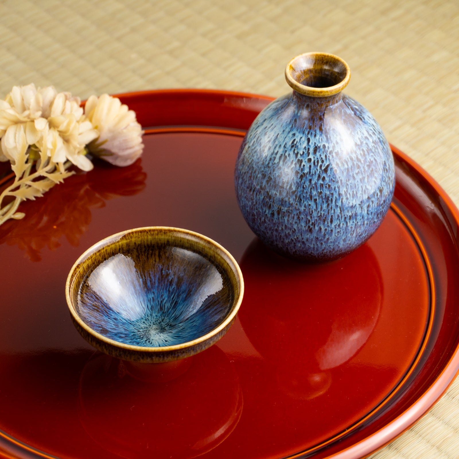 赤黒金青の円錐形陶器 京都 清水焼】盃 流星4F 和泉良法｜コトポッター