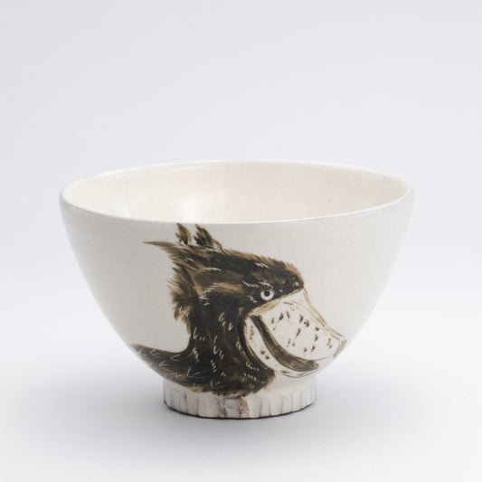 茶碗　ハシビロコウ　澤田卓伸 - Handcrafted Japanese pottery from Kyoto - Kyo ware / Kiyomizu ware.