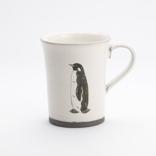コーヒーカップ　コウテイペンギン　澤田卓伸 - Handcrafted Japanese pottery from Kyoto - Kyo ware / Kiyomizu ware.