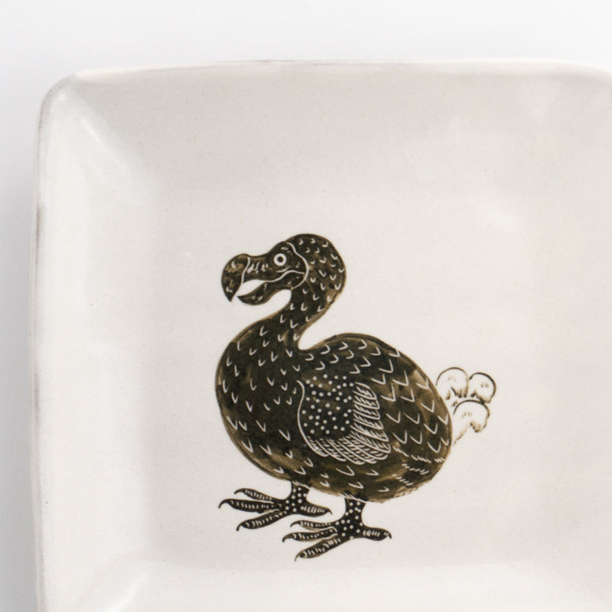 正角皿　ドードー　澤田卓伸 - Handcrafted Japanese pottery from Kyoto - Kyo ware / Kiyomizu ware.
