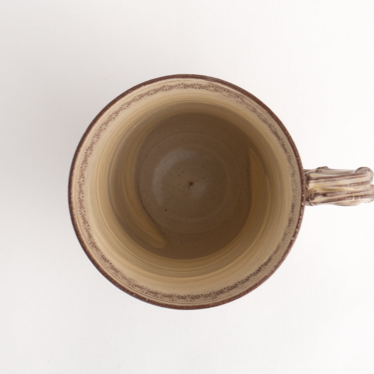 マグカップ　紫彩華紋2D　陶楽窯 - Handcrafted Japanese pottery from Kyoto - Kyo ware / Kiyomizu ware.