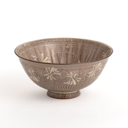 茶碗　紫三島2B　陶楽窯 - Handcrafted Japanese pottery from Kyoto - Kyo ware / Kiyomizu ware.