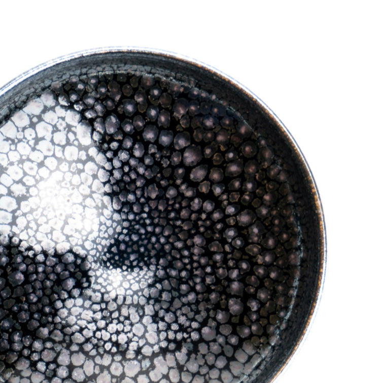 盃　銀星2D　和泉良法 - Handcrafted Japanese pottery from Kyoto - Kyo ware / Kiyomizu ware.