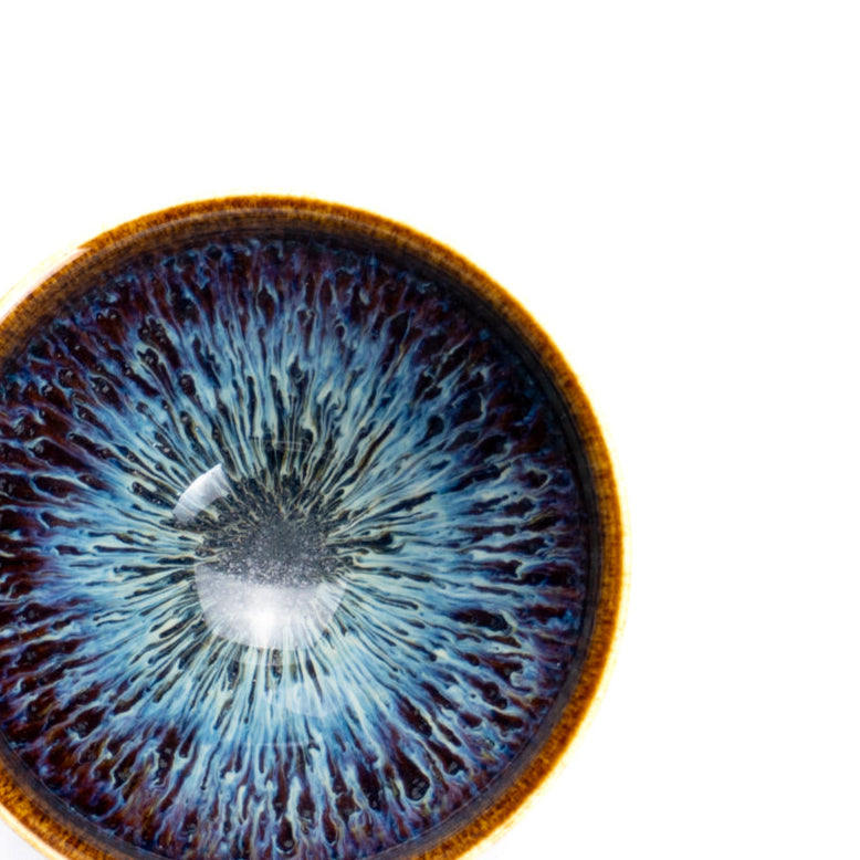 ぐい呑　流星2B　和泉良法 - Handcrafted Japanese pottery from Kyoto - Kyo ware / Kiyomizu ware.